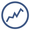 Solar project builder graph icon